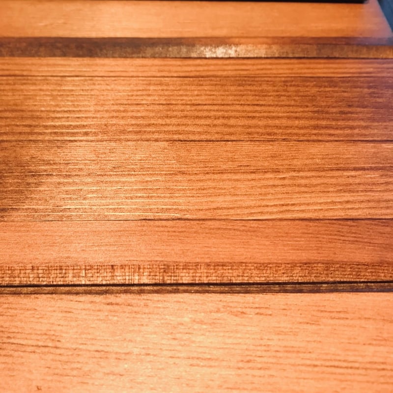 オレンジ色の4段式木製ラック PINE WOOD RACK 4段 / BR / オープンシェルフ / 収納棚 / ラック /