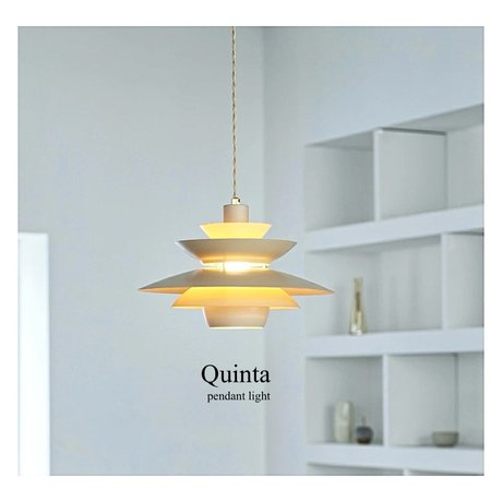 光の階層が楽しめるグレアフリーデザインのペンダントライト / Quinta PENDANT LIGHT / ペンダントライト / 北欧 / モダン / ベージュ