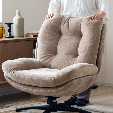PERSONAL CHAIR + OTTOMAN / BEIGE , GRAY , BROWN / パーソナルチェア / ソファ