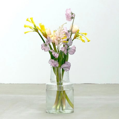 REUSE GLASS フラワーベース ロケート / 口が広くて活けやすいフラワーベース / Sサイズ , Lサイズ / shesay