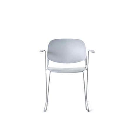 ARM CHAIR / stacking / white , gray /スタイリッシュで軽量。強度に優れたPP素材のチェア