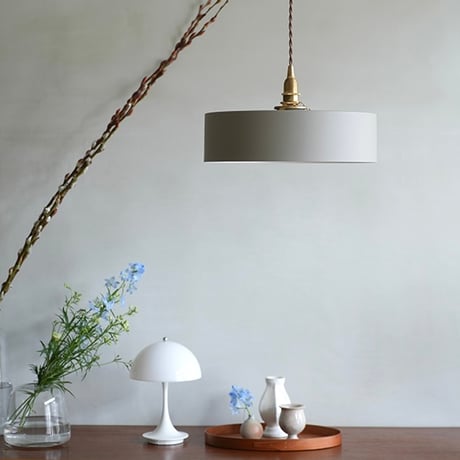 Yen PENDANT LIGHT / E17 60cm / ダイニングペンダント / アイアンシェード  イエン + 真鍮灯具 / シーリングカバー付 / AXCIS  TYPE  A ※電球なし