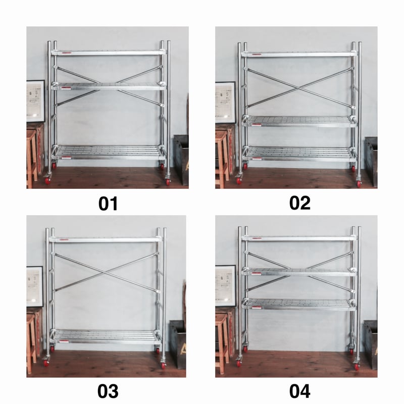 SCAFFOLD LIKE SHELF / 耐荷重 80kg / 洗練された無骨なデザインが雰