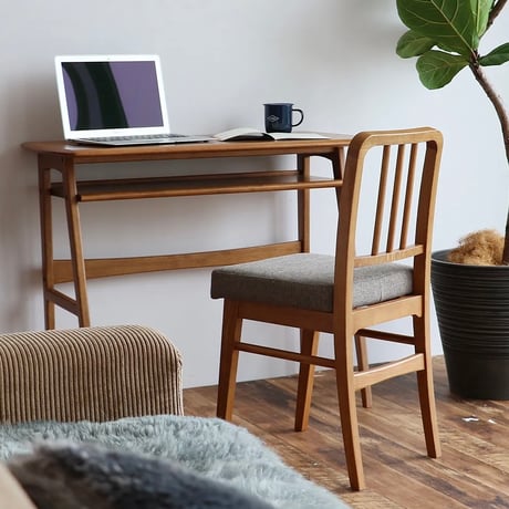 WOOD DESK / シンプルで美しいデザインの木製デスク / オーク材 突板