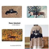 fleec blanket by Atelier KOTETSU / フリース ブランケット / ポリエステル