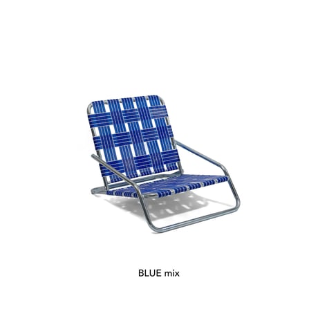 INDUSTRIAL TERRACE CHAIR / BLUE mix , RED mix , BLACK  / フォールディングローチェア