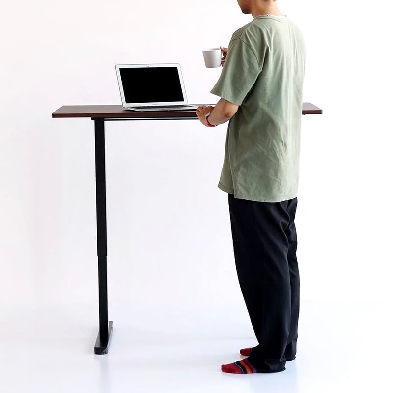 DESK 1200 電動昇降デスク / NAWH , BRBK / case01 自宅空間に