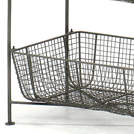 WIRE BASKET 03 / GRAY / キッチン収納 / ランドリールーム / サイズ : W460×D260×H760mm