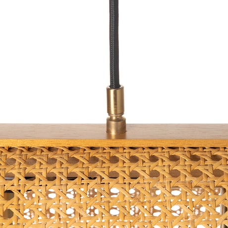 BRID RATTAN PENDANT LAMP 02 / 2BULB / ナチュラル , ブラック / 電球付き /ラタン素材 / ペンダント照明