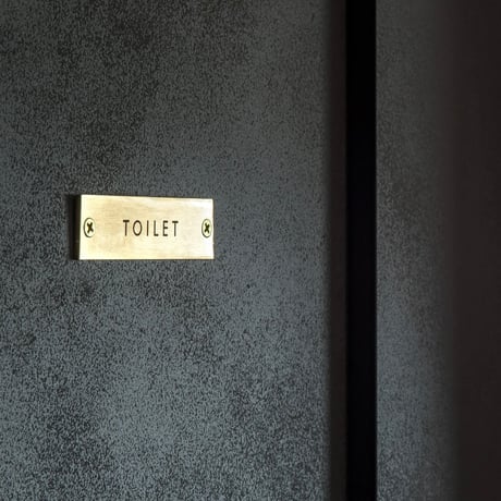 SIGN PLATE / toilet / サインプレート アンティークゴールド