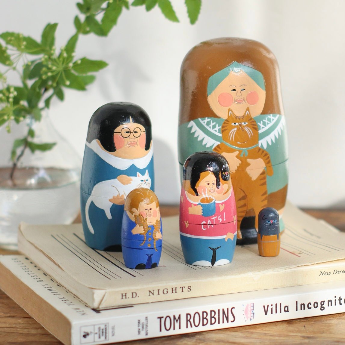 木製マトリョーシカ matryoshka NOOKs matryoshka / 猫 LOVER マトリョーシカ | LISTAND 公