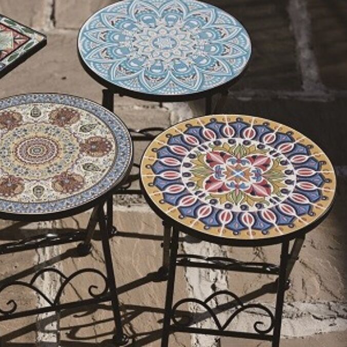 た*ん様 木製　折りたたみテーブル　タイル貼り　北欧 fit=scale-down,w=1200