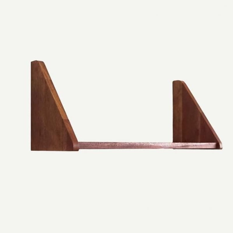 マホガニー材を使ったトライアングルシェルフ / koko 3シェルフ / 壁面