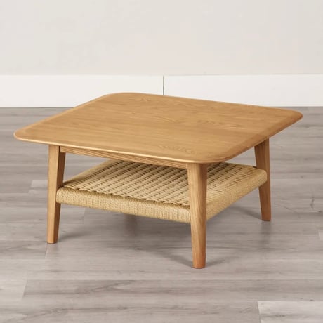 LIVING TABLE 02 / アッシュ無垢のリビングテーブル / SQUARE , ARCH