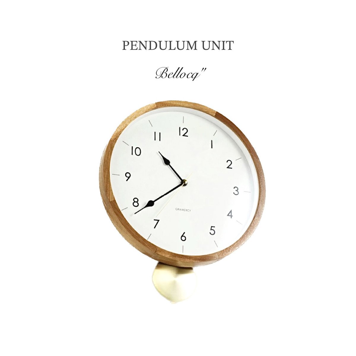 Bellocq / べロック ウッドクロック / 振り子時計 / 北欧モダン / 海外