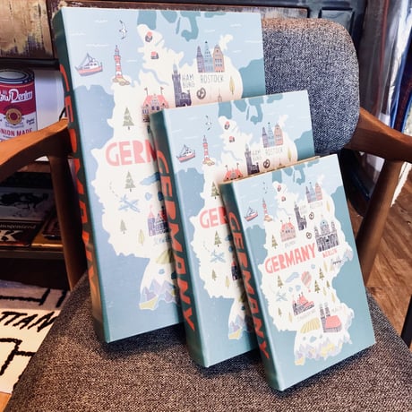 Germany ART BOOK BOX / 大中小 3個セット / 小物収納 / エイドボックス 薬箱