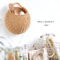 ＲＯＵＮＤ  ＷＡＬＬ ＢＡＳＫＥＴ / ウォールバスケット / 洗える素材 おしゃれな壁面収納 / キッチン収納にも / UTILE / NAIL