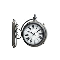 ウォールクロック  / 38401 IRON / 両面時計 壁掛け時計 / アンティーク / ビンテージインテリア / ダブルフェイスクロック