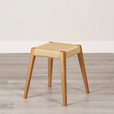 ASH WOOD × PAPER CORD STOOL 02 / +HIGH アッシュ無垢のスツール / 北欧スタイル 和モダン / ダイニングチェア ダイニングスツール