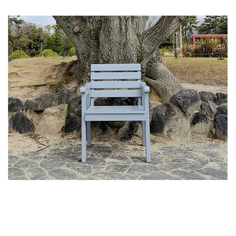 ＷＯＯＤ ＣＨＡＩＲ ６０ / white , gray / 木製チェア / ワイドチェア / 上品で高級感のある住宅を演出