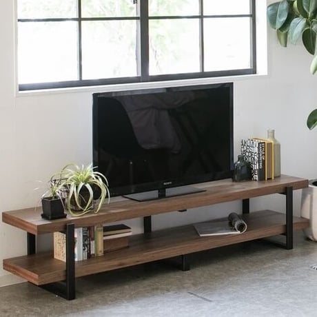 TV BOARD WALNUT MBR / 180 /ミドルブラウン / テレビスタンド / ローボード / テレビ台 / SIZE : W1800 × D440 × H400mm