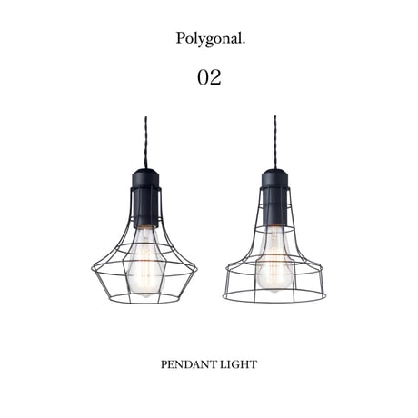 Polygonal pendant light / ペンダントライト / ARTWORK STUDIO ポリゴナル ペンダント / タイプA タイプB / 電球選択