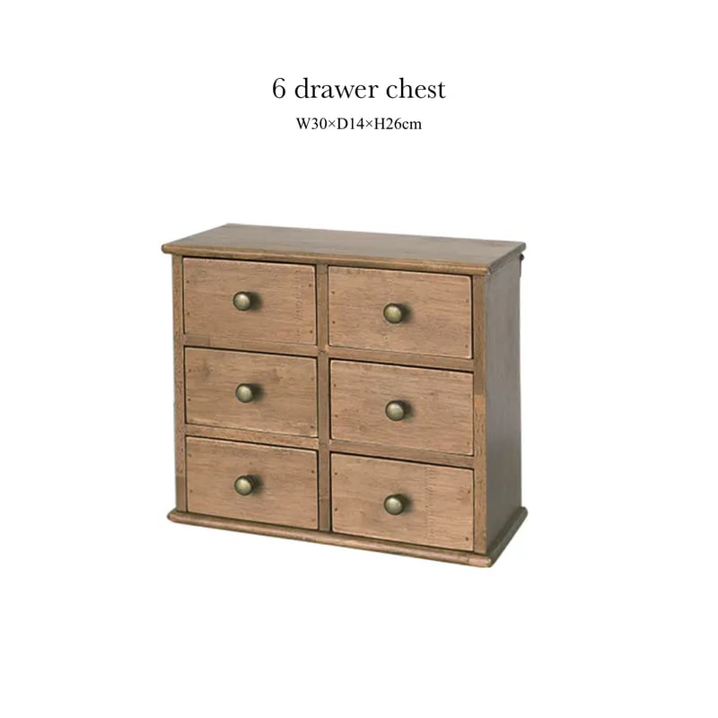6 Drawer mini chest / 雰囲気のあるオールドモデル ミニチェスト