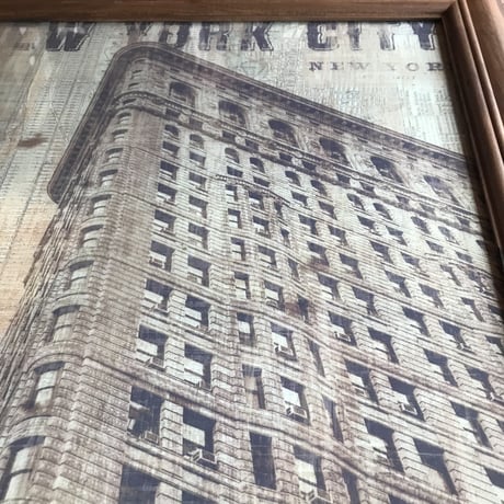 NEW YORK CITY / ART FLAME / ポスター 額装付き /  W495×H595×D15mm