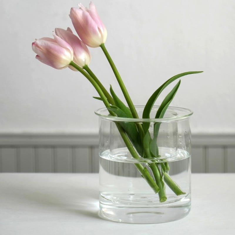 GLASS PLANTER by pino / Clear , Gray , Amber /