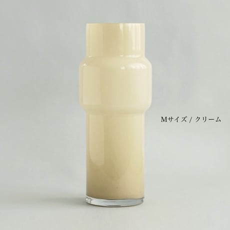 ミルキーガラスベース / CREAM , GRAY / M , Lサイズ / 北欧インテリア / 北欧ヴィンテージ / AXCIS