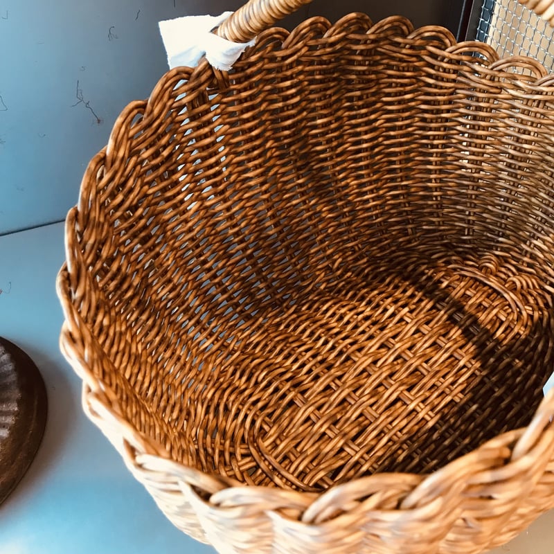 手編み バスケット 池袋西武】新商品！室内外で使える、梱包用バンド手編みバスケット