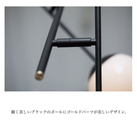 Bliss mini 3 cross-ceiling light / 独立可動できるボール状の丸型シェードを取り付けたシーリングライト / CL . WH