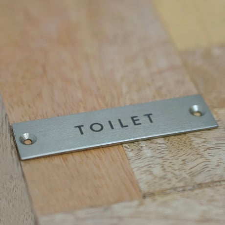 SIGN PLATE / toilet / サインプレート アンティークゴールド