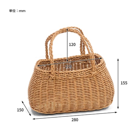 UTILE OVAL BAG / ユティル ナイール オーバルバッグ / ナチュラル