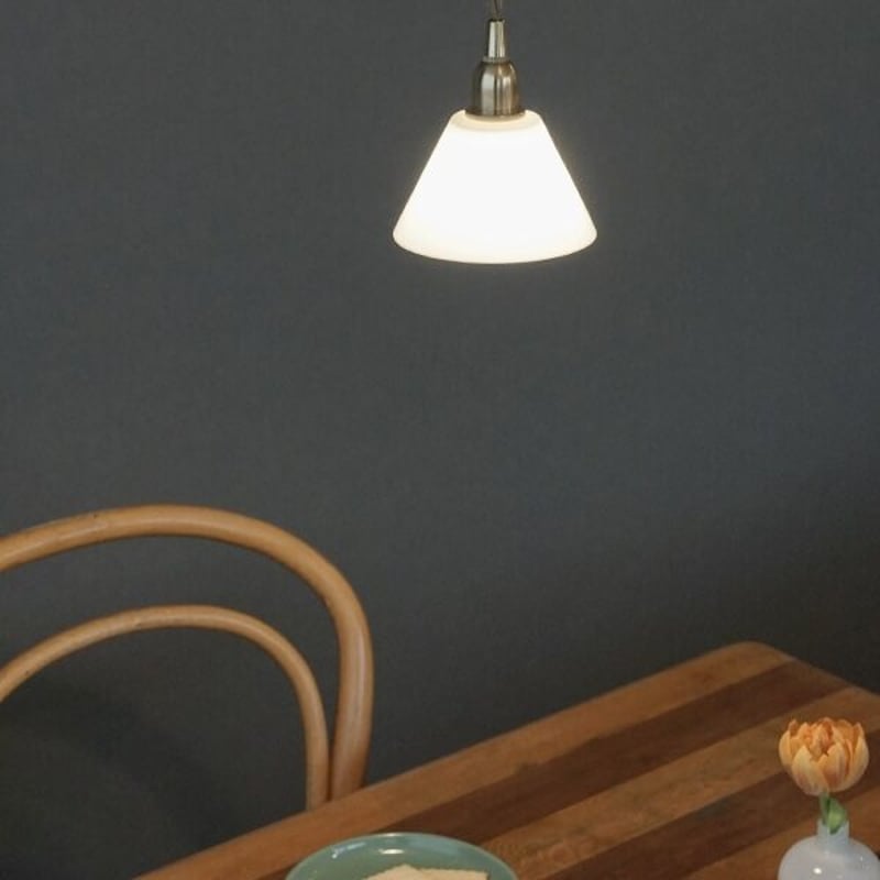 コニック ペンダントライト / ミニガラスシェード クリア + 真鍮灯具