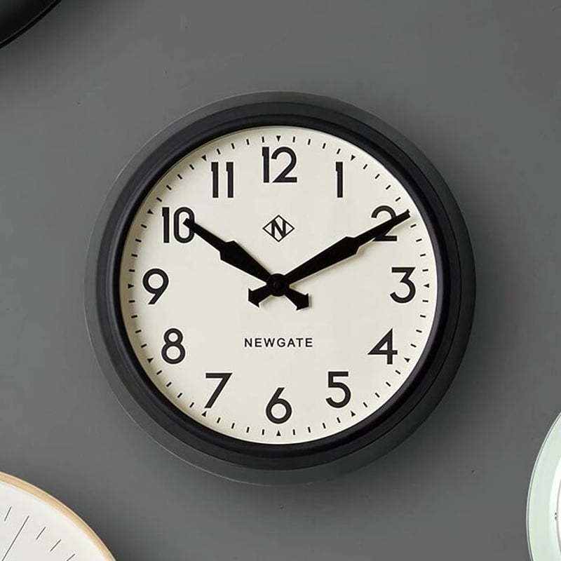 NEWGATE 50's electric wall clock / WHITE / φ37