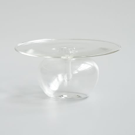GRASS VASE INCENSE 'N' FLOWER / インセンスホルダーとフラワーベース。ふたつの役割を持つアイテムガラスベース / Clear , Green , Gray , Umber