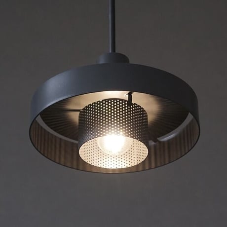 KT PUNCHING PENDANT LIGHT / ペンダントライトセット / punching light  Flat 60 / E17 LED / WHITE , GRAY