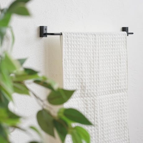 VOL IRON TOWEL LONG HANGER / スタイリッシュなハウスパーツ / IRON BLACK