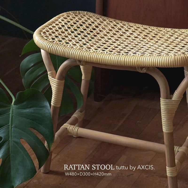 RATTAN STOOL by tuttu / ラタンスツール スクエア / 椅子 / リ