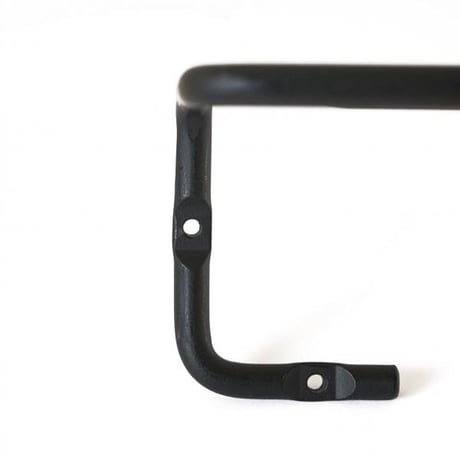 ren TOWEL HANGER / Sサイズ, Mサイズ / フェイスタオルを折らずに掛けられるスタイリッシュなタオルハンガー / ブラック ネジ付き