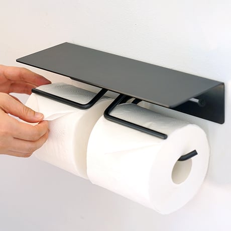 Put アイアン トイレットペーパーホルダー ダブル / スタイリッシュな機能美を兼ね備えたハウスパーツ