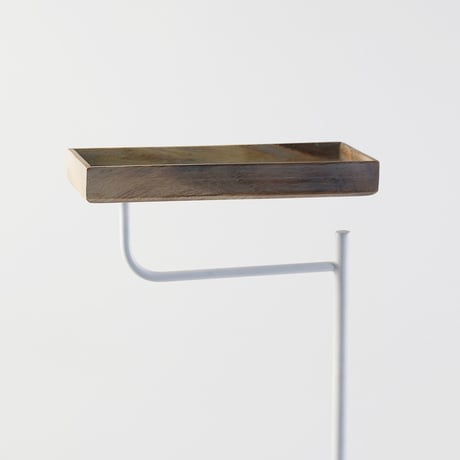 IRON × WOOD UMBRELLA STAND with TRAY / WHITE , BLACK / アンブレラスタンド / 傘立て