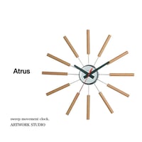 ARTWORK STUDIO ATRAS  -wall clock / 掛け時計 / モダン 北欧テイスト / WHITE  , NATURAL  , BROWN / スタイリッシュ ATRUS