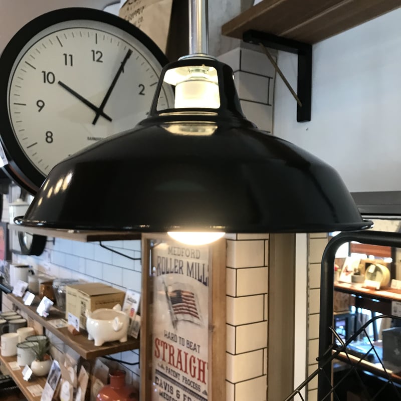 オールドアメリカンスタイル ペンダントライト/ エナメルシェード +