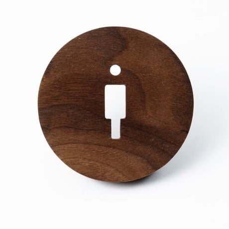 ウォルナット材のウッドサイン / MAN , WOMAN , TOILET / ウォルナット  HOMESTEAD / ハウスパーツ / 木製サイン