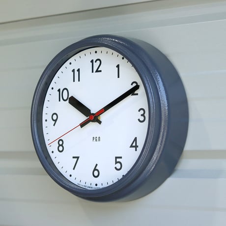 SCHOOLHOUSE WALL CLOCK S / Sサイズ スクールハウス ウォールクロック / GRAY , BLACK / 掛け時計 / スイープムーブメントクロック