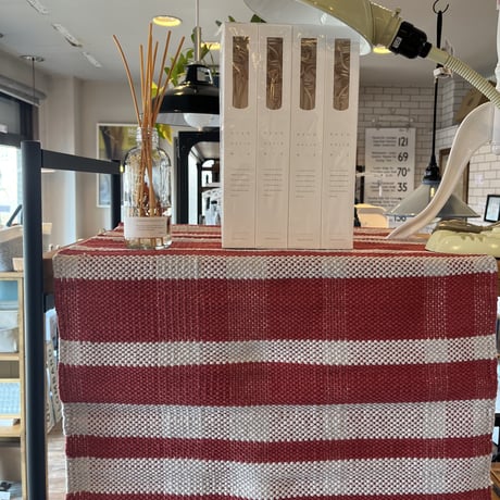 COTTON LOOM MAT / RED / 50×75 / COTTON HANDLOOM MAT RD / ラグマット / 玄関マット / インテリアラグ / size 50×75cm