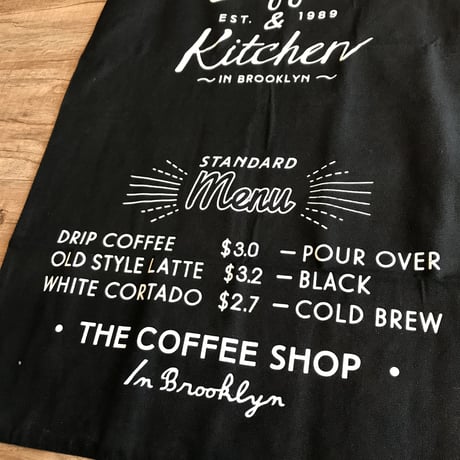 INTERFORM / 壁面に飾りたくなるCAFE TIME MAT / white , black 2枚セット / 45×65cm