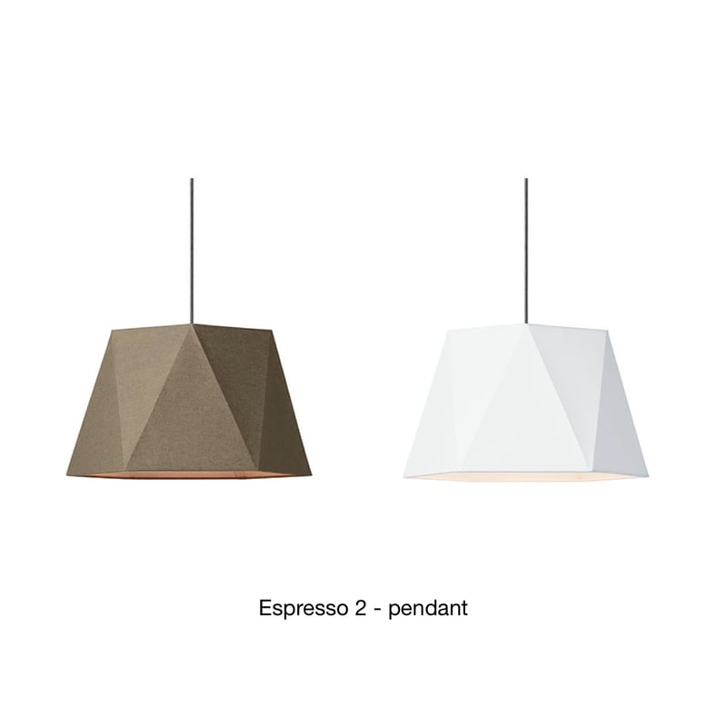 Espresso 2-pendant / ペンダントライト 1灯 E26 60W 布シェード